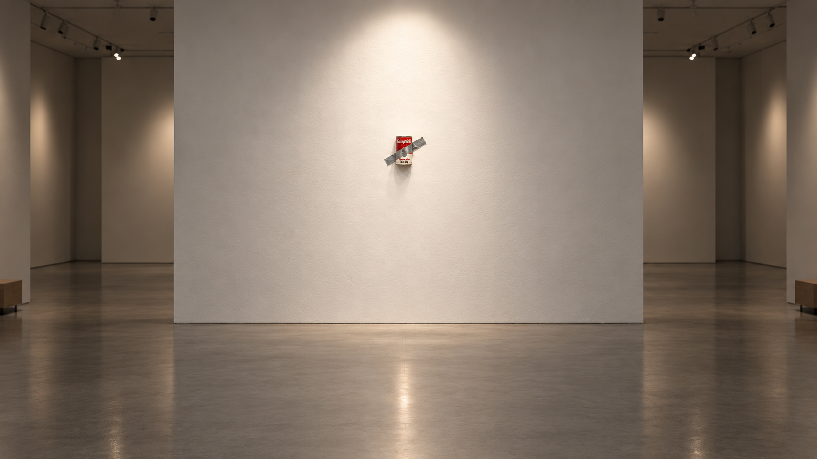 The empty gallery after the exhibition